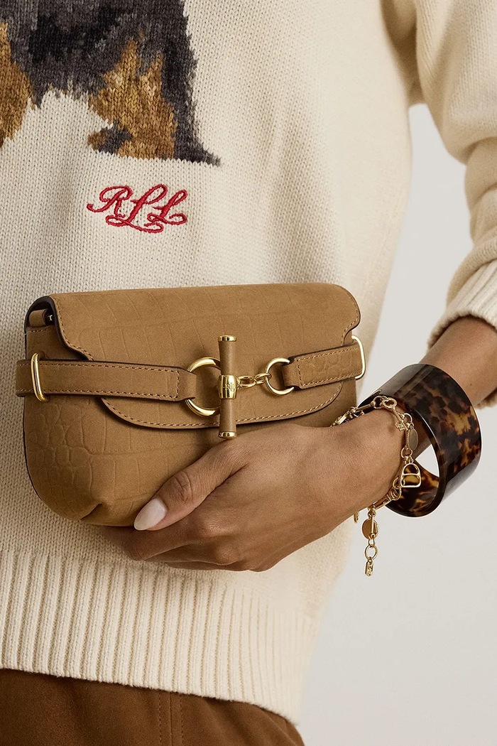 Lauren Ralph Lauren Torebka crossbody damska skórzana 431P18466