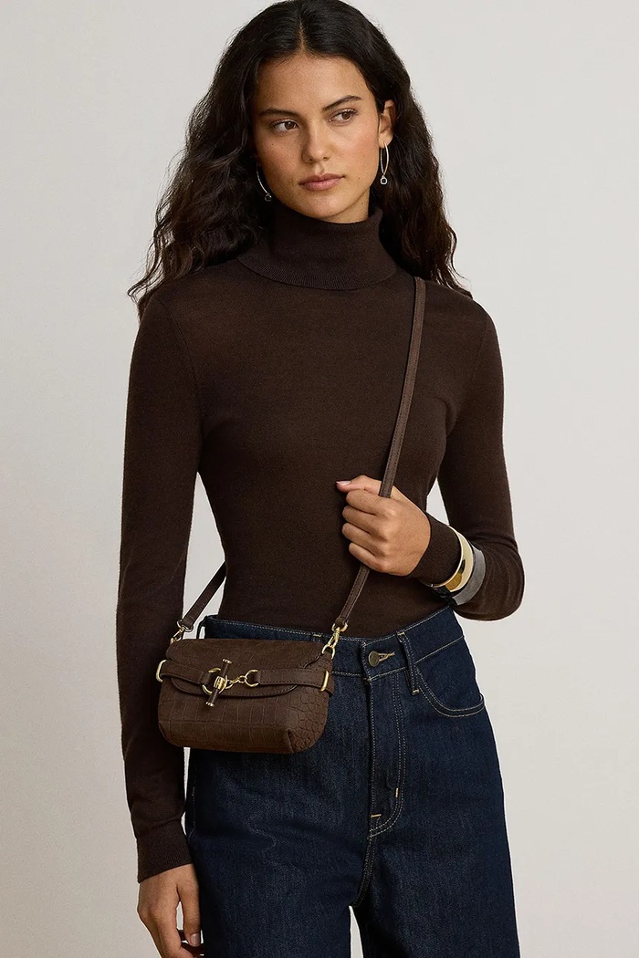 Lauren Ralph Lauren Torebka crossbody damska skórzana 431P18466