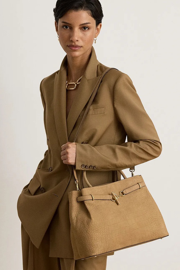 Lauren Ralph Lauren Torebka tote damska skórzana 431P18464