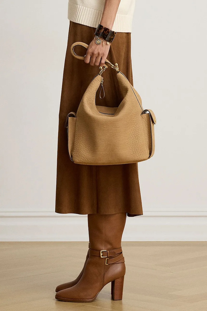 Lauren Ralph Lauren Torebka shopper damska skórzana 431P18458
