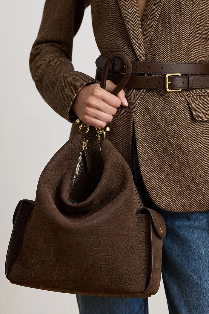 Lauren Ralph Lauren Torebka shopper damska skórzana 431P18458
