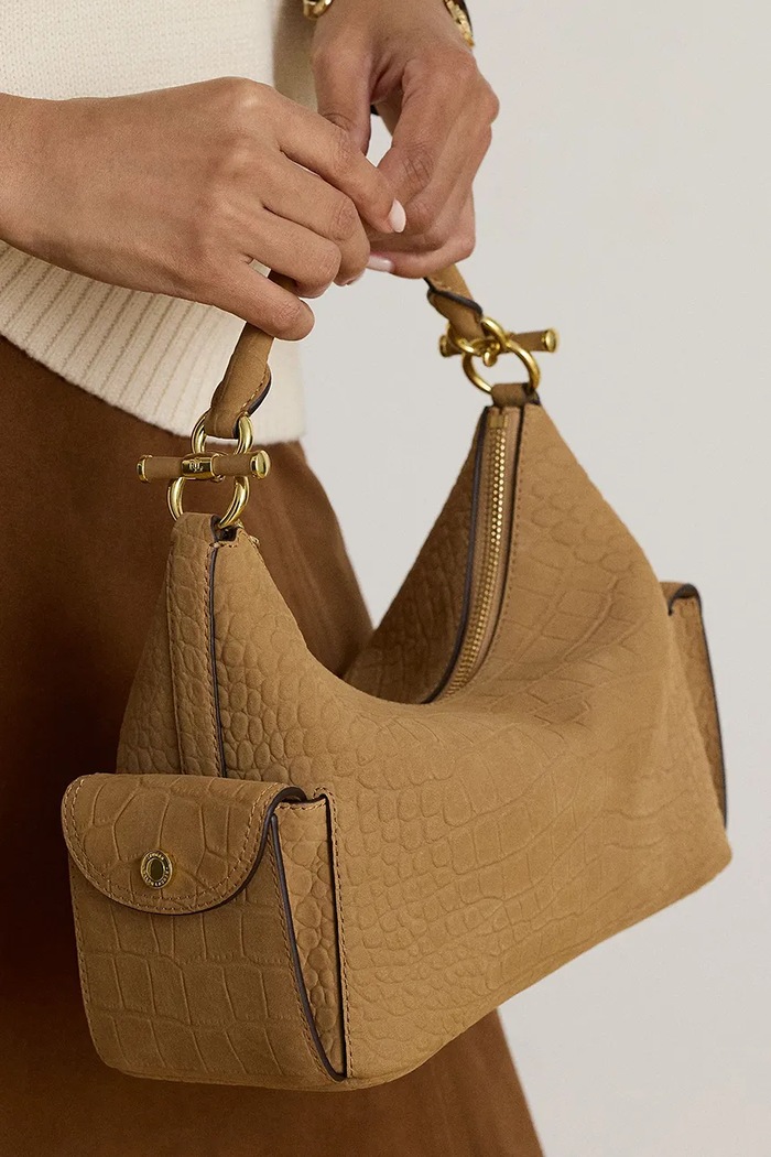 Lauren Ralph Lauren Torebka crossbody damska skórzana 431P18453