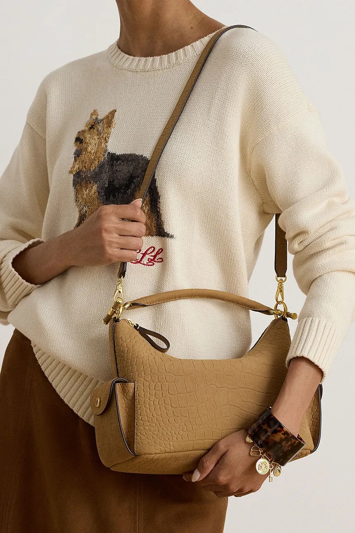 Lauren Ralph Lauren Torebka crossbody damska skórzana 431P18453