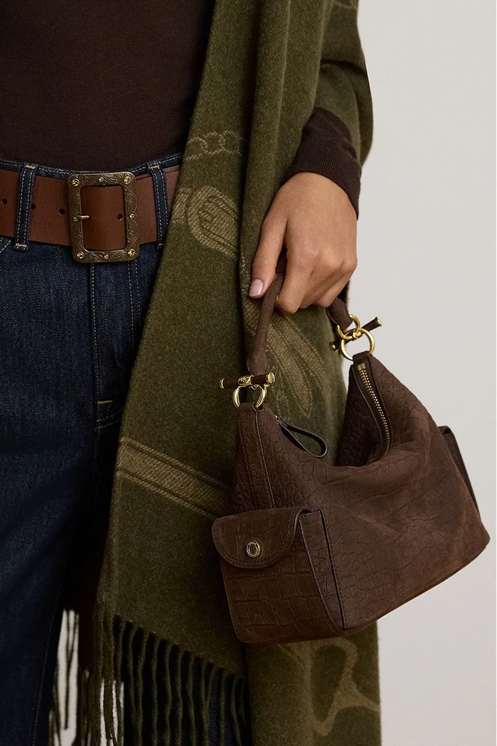 Lauren Ralph Lauren Torebka crossbody damska skórzana 431P18453