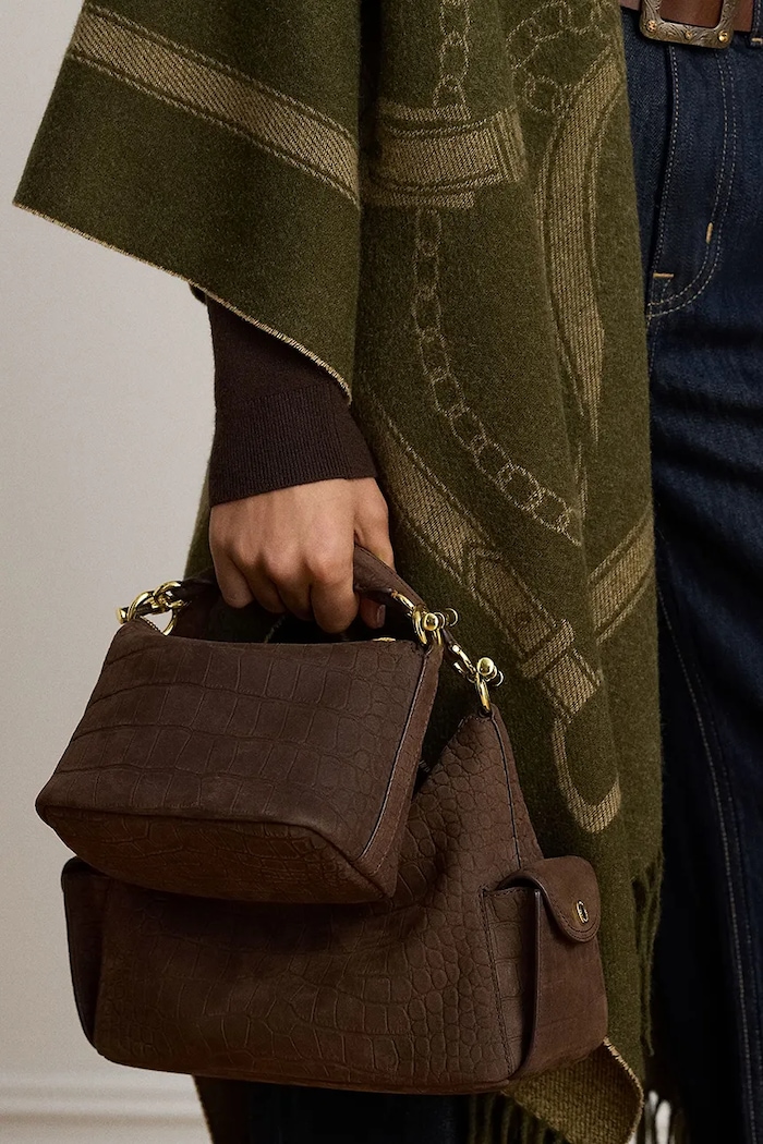 Lauren Ralph Lauren Torebka crossbody damska skórzana 431P18453