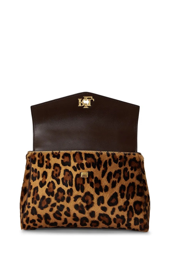 Torebka crossbody damska skórzana Lauren Ralph Lauren 431P18422 brązowy