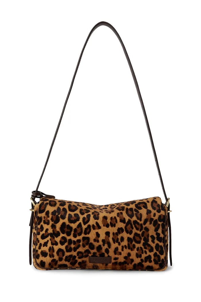 Lauren Ralph Lauren Torebka crossbody damska skórzana 431P18396 brązowy AW26