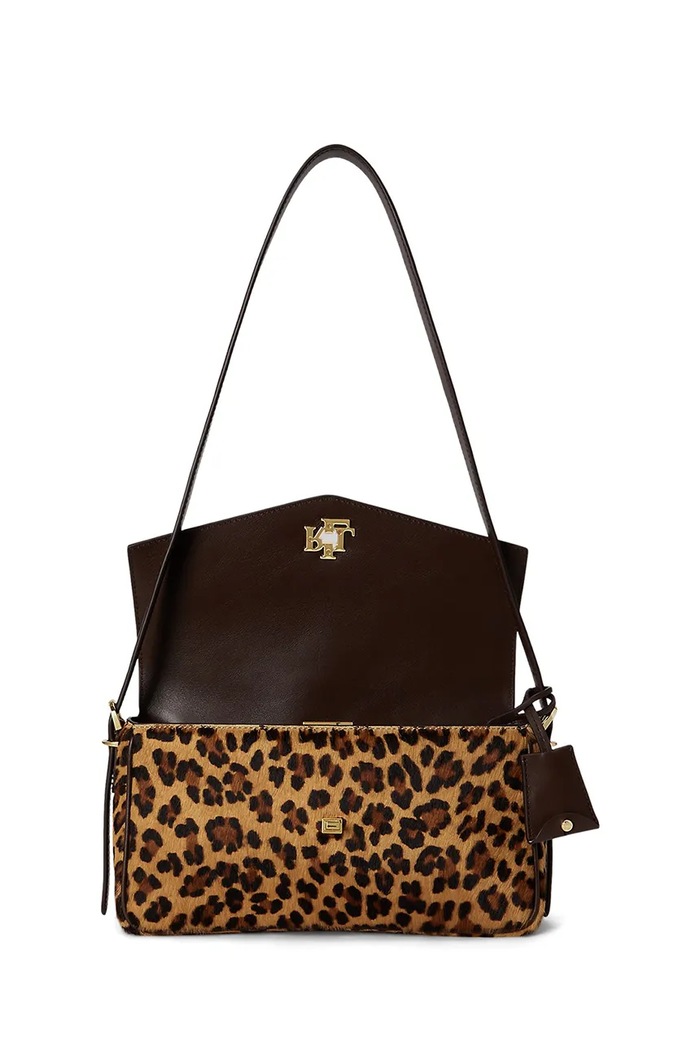 Torebka crossbody damska skórzana Lauren Ralph Lauren 431P18396 brązowy