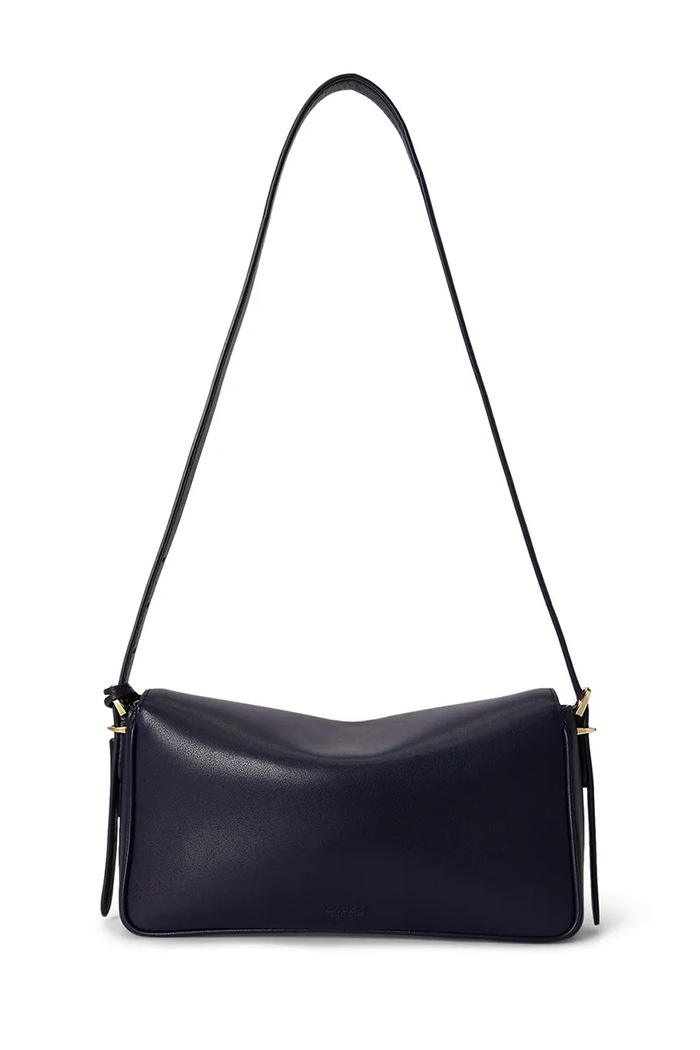 Lauren Ralph Lauren Torebka crossbody damska skórzana 431P16684 granatowy AW26