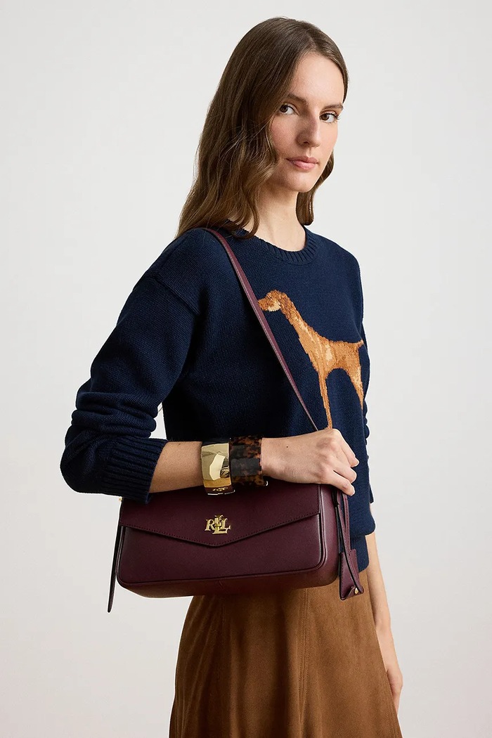 Lauren Ralph Lauren Torebka crossbody damska skórzana 431P16684
