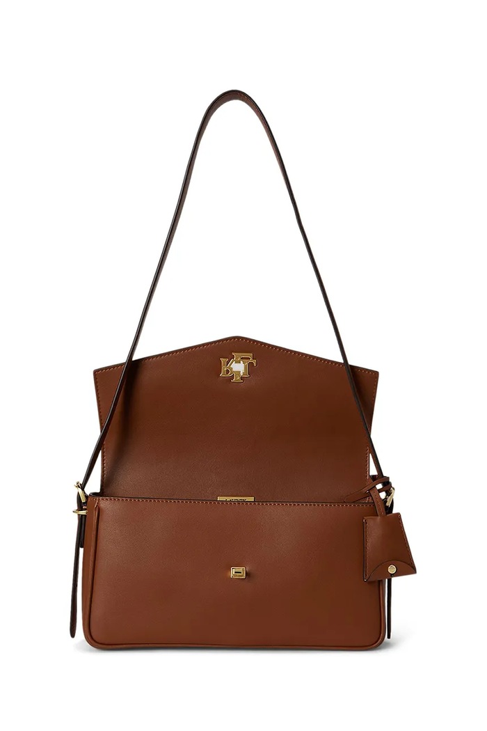 Torebka crossbody damska skórzana Lauren Ralph Lauren 431P16684 brązowy