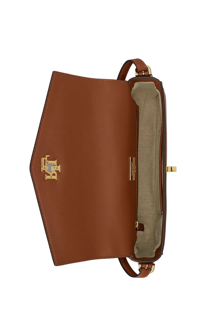 Torebka crossbody damska skórzana Lauren Ralph Lauren brązowy 431P16684