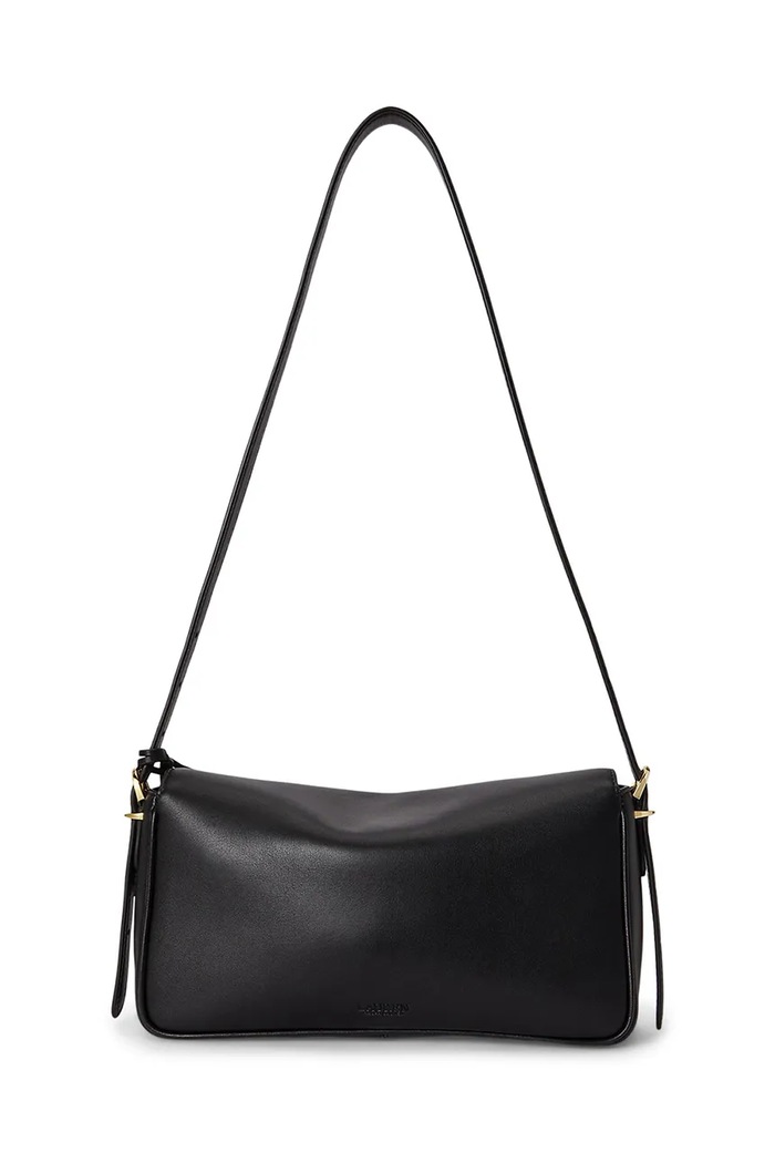 Lauren Ralph Lauren Torebka crossbody damska skórzana 431P16684 czarny AW26