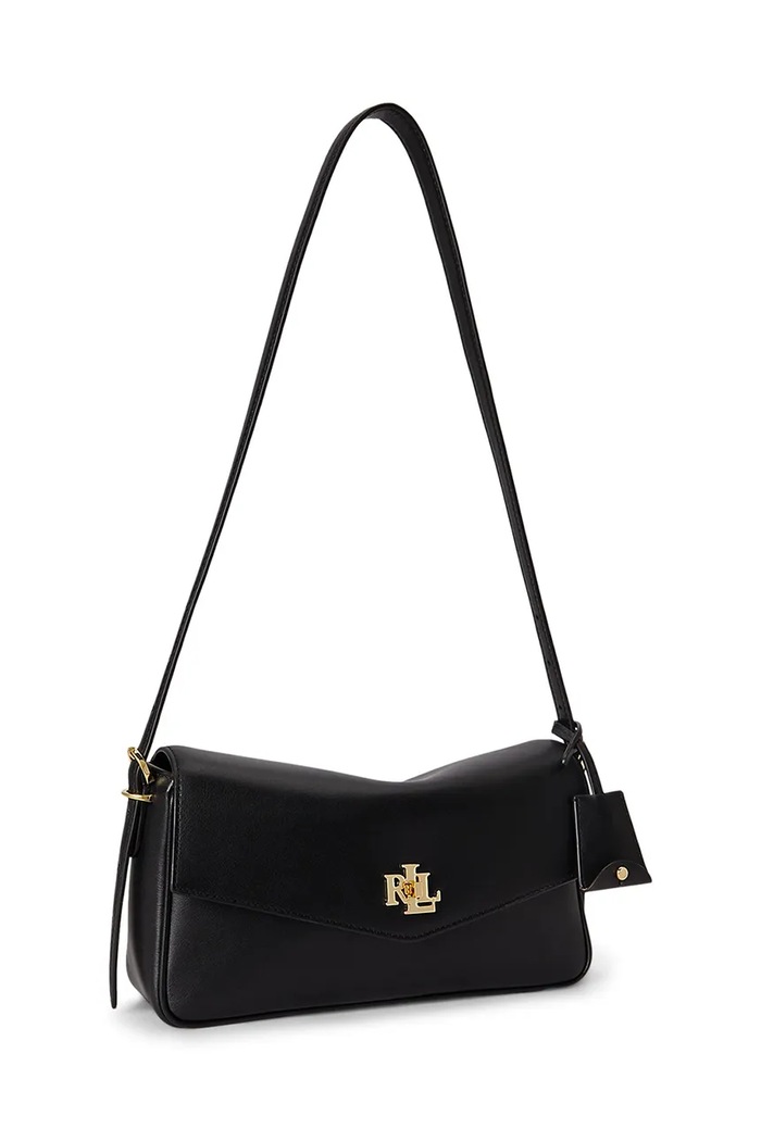 Akcesoria Lauren Ralph Lauren Torebka crossbody damska skórzana 431P16684 czarny