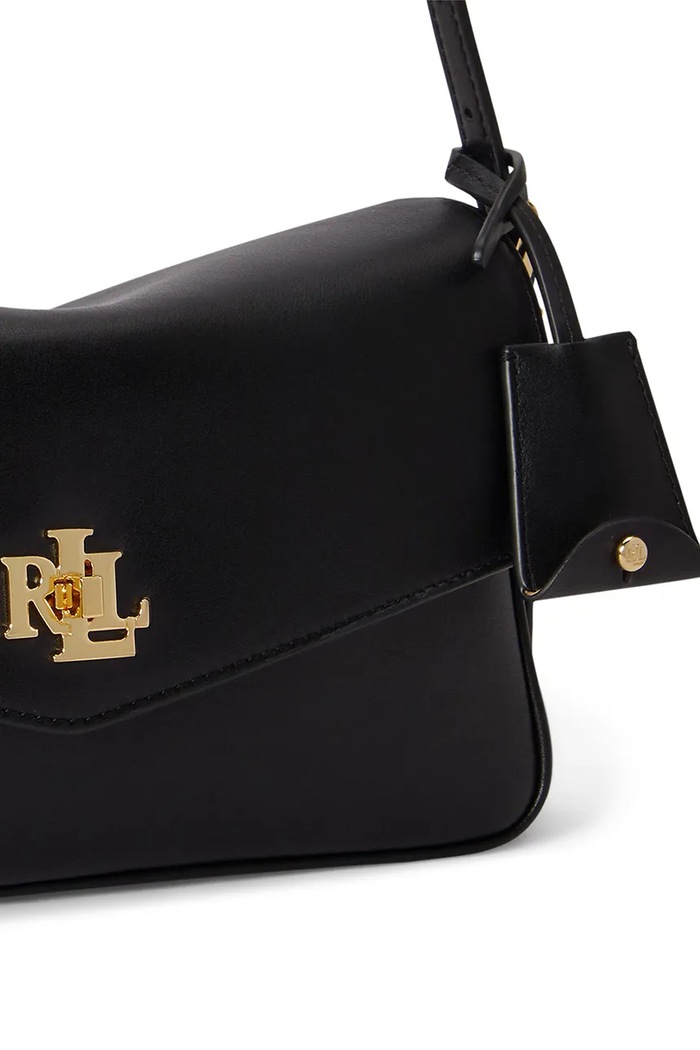 Torebka crossbody damska skórzana Lauren Ralph Lauren czarny 431P16684