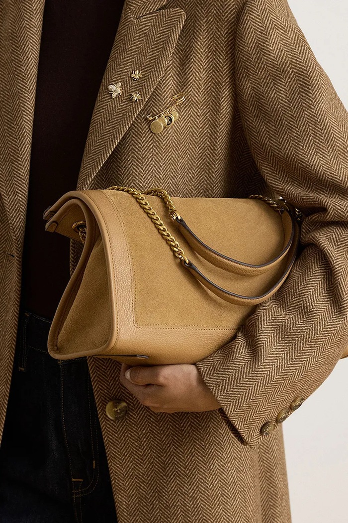 Lauren Ralph Lauren Torebka shopper damska zamszowa 431980176