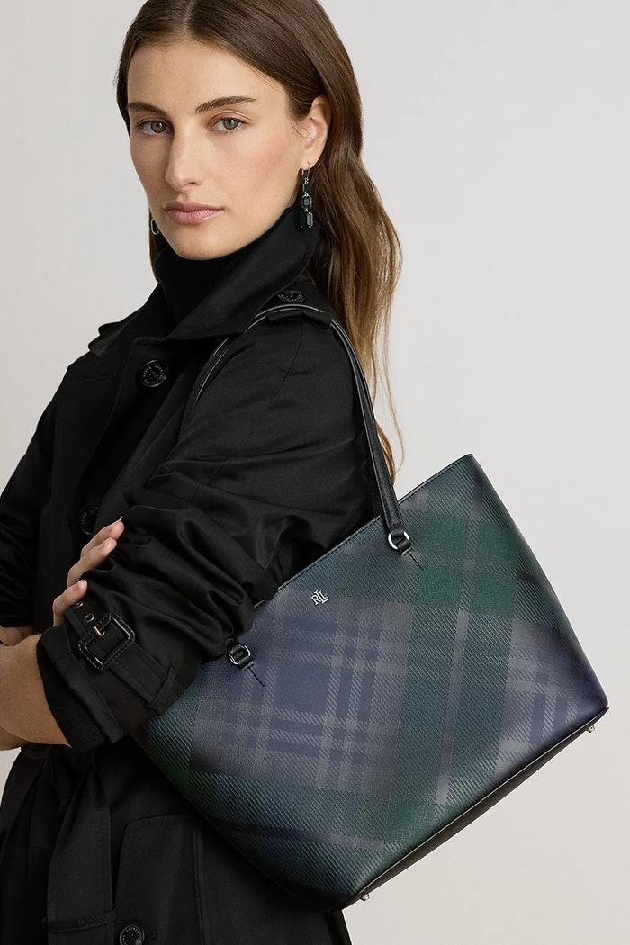 Lauren Ralph Lauren Torebka shopper damska skórzana 431942078