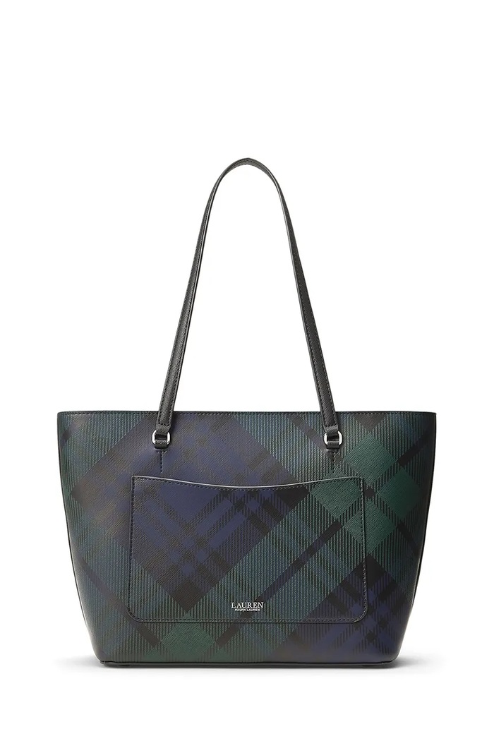Lauren Ralph Lauren Torebka shopper damska skórzana 431942078 czarny AW26