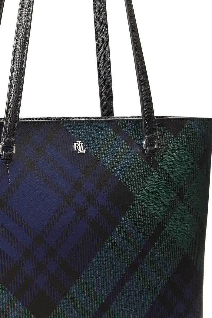 Torebka shopper damska skórzana Lauren Ralph Lauren 431942078 czarny