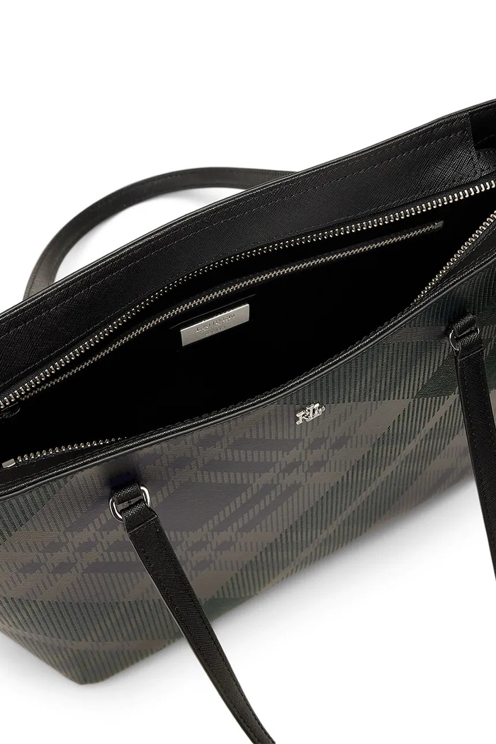 Torebka shopper damska skórzana Lauren Ralph Lauren czarny 431942078