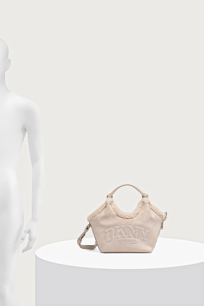 DKNY Torebka crossbody damska z imitacji zamszu R63ECM60