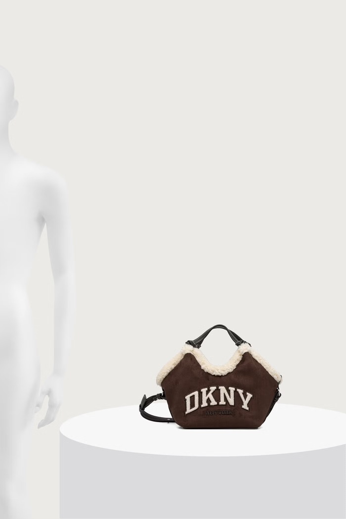 DKNY Torebka crossbody damska z imitacji zamszu R63ECM60