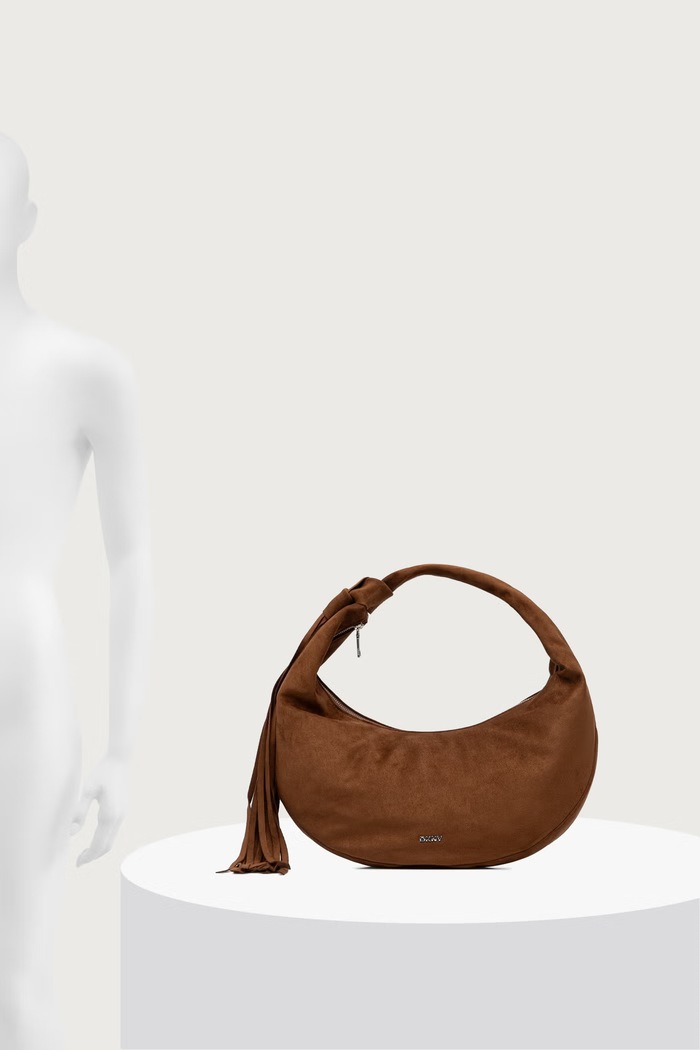 DKNY Torebka hobo damska z imitacji zamszu R63CMR37