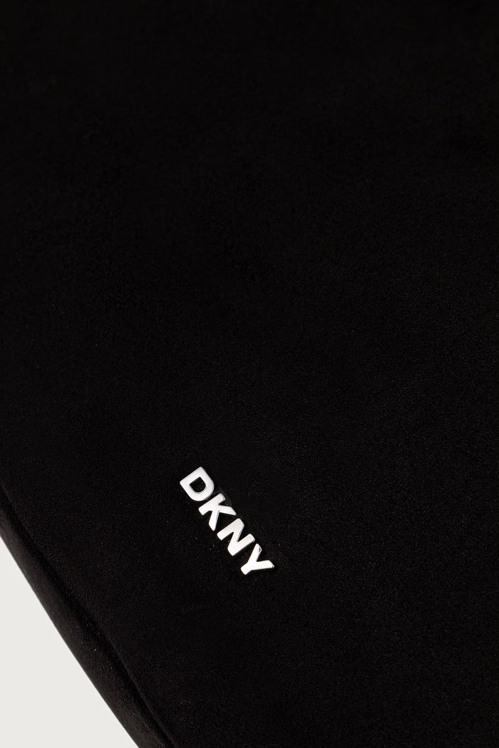 Torebka hobo damska z imitacji zamszu DKNY R63CMR37 czarny