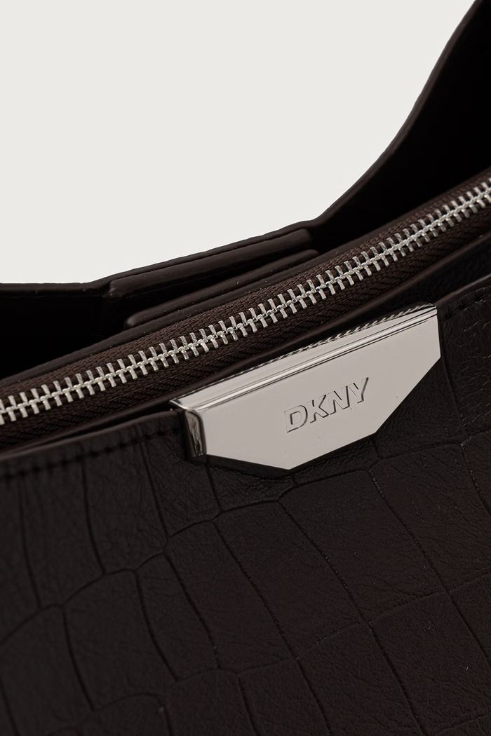Torebka shopper damska z imitacji skóry DKNY R63APG32 brązowy
