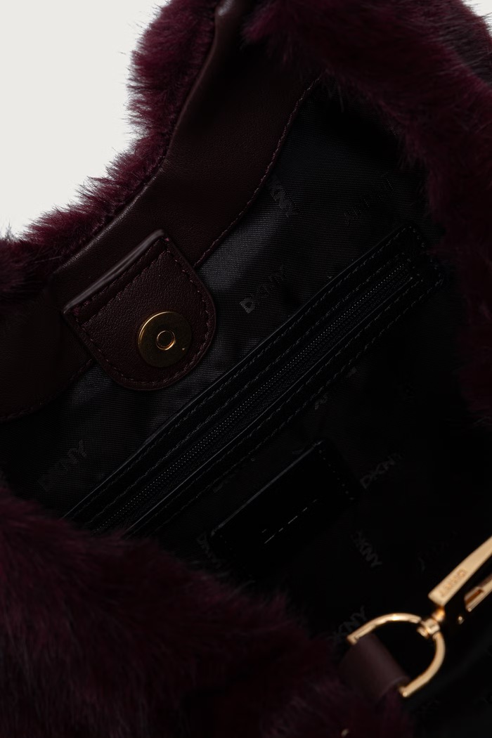 Torebka shopper damska DKNY bordowy R63AOE49