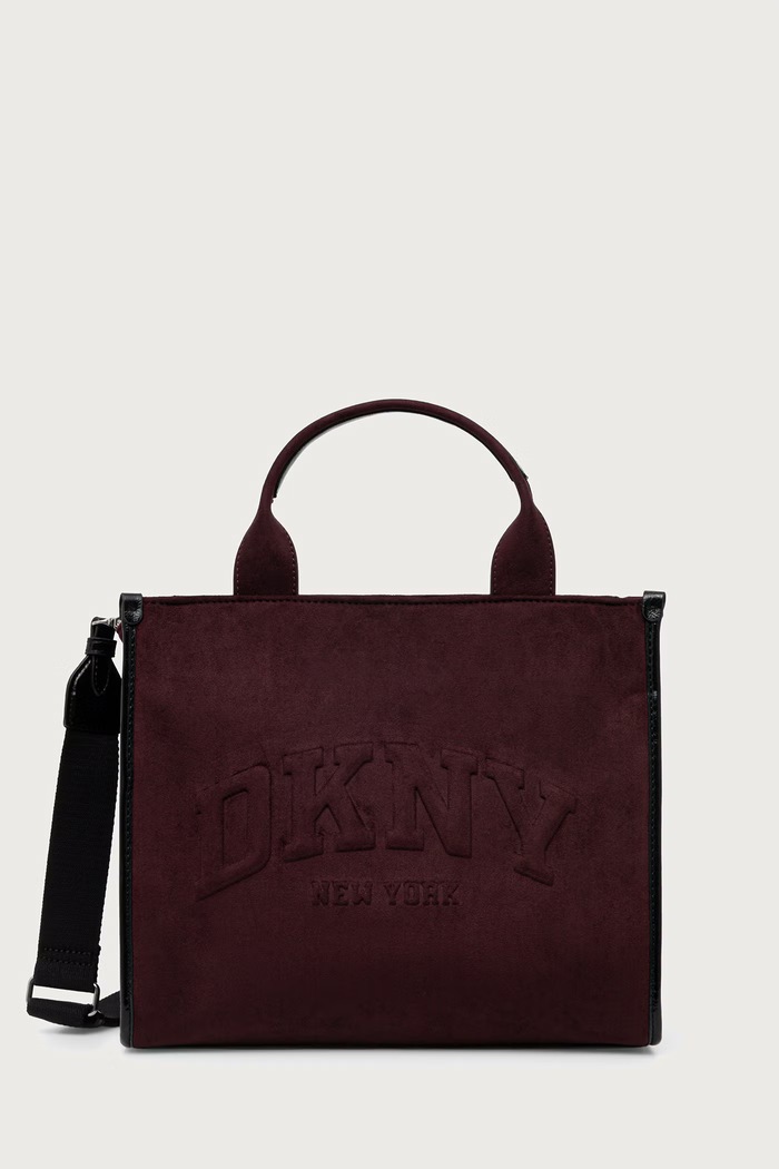 DKNY Torebka damska z imitacji zamszu bordowy R63AMR57