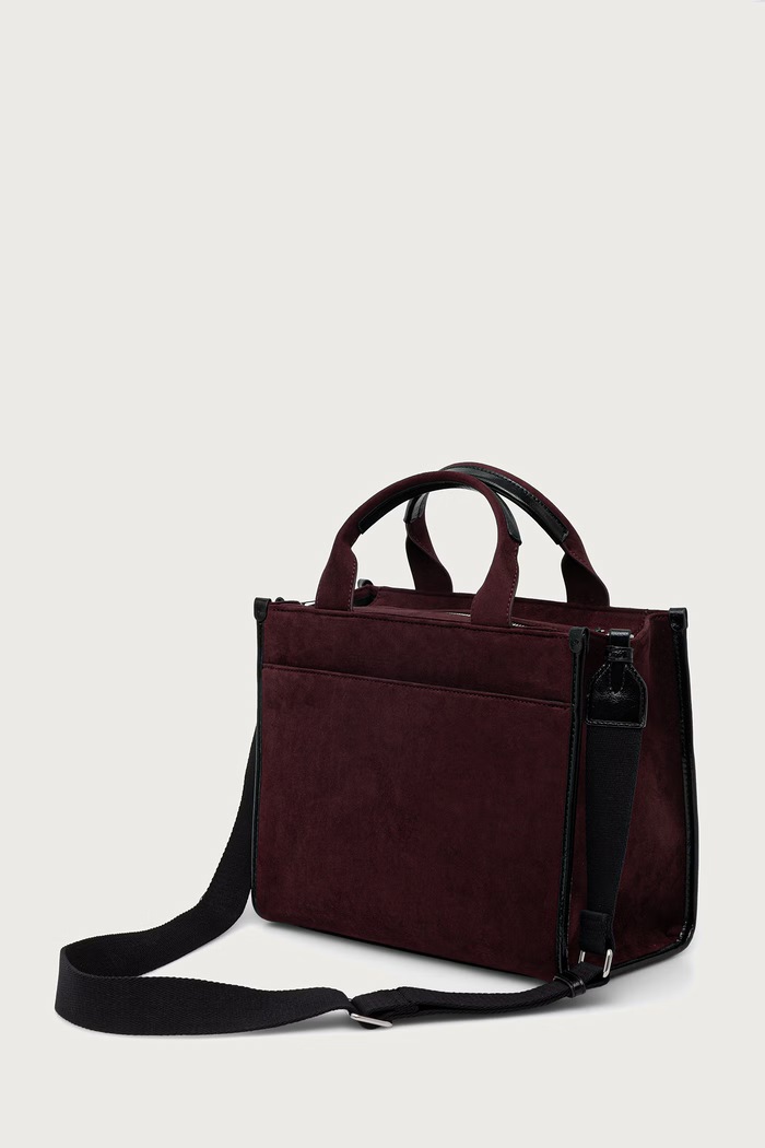 Akcesoria DKNY Torebka damska z imitacji zamszu R63AMR57 bordowy