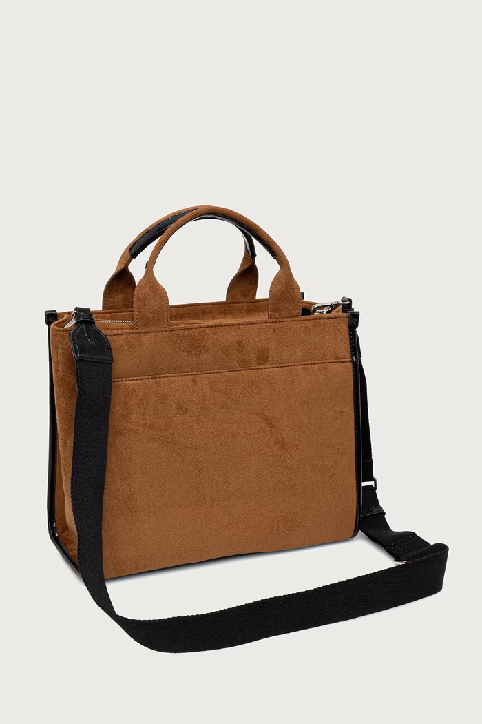 Akcesoria DKNY Torebka damska z imitacji zamszu R63AMR57 brązowy