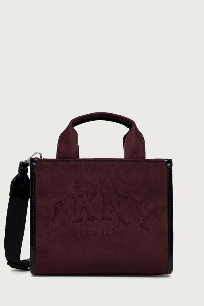 DKNY Torebka damska z imitacji zamszu bordowy R63AMC80