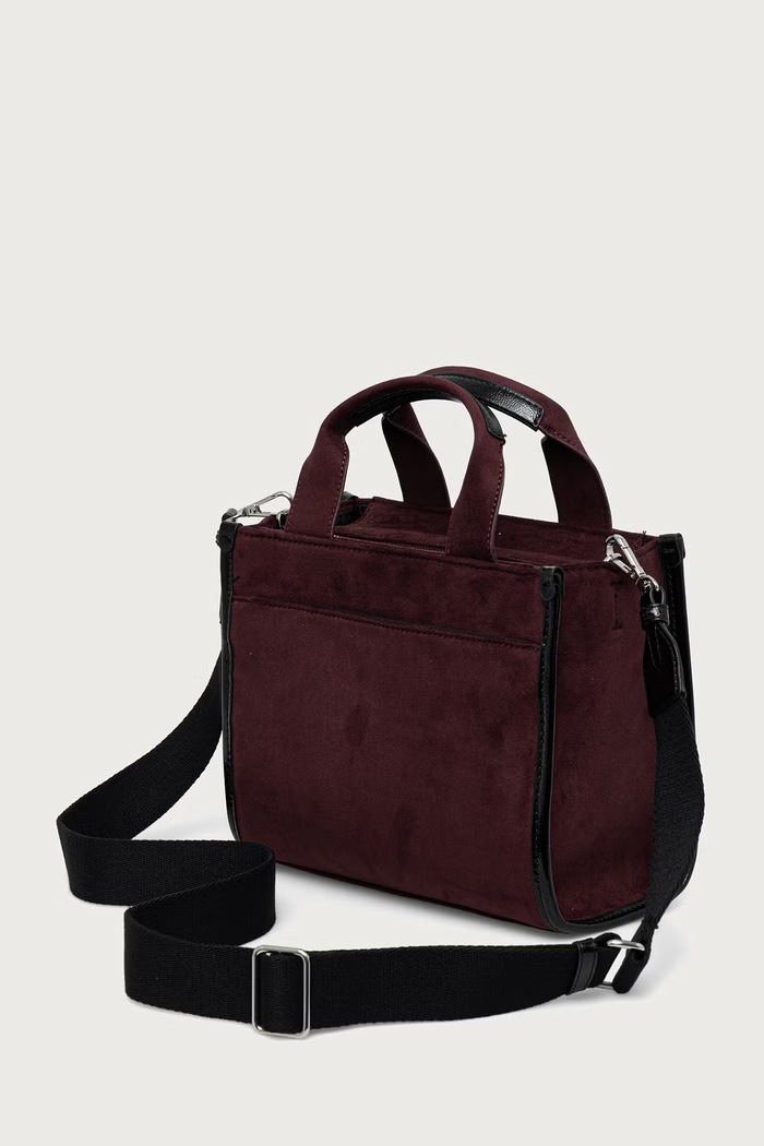 Akcesoria DKNY Torebka damska z imitacji zamszu R63AMC80 bordowy