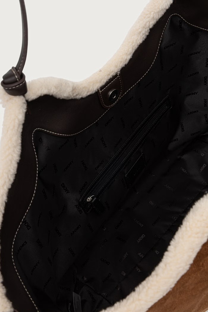 Tote taška dámská z imitace semiše DKNY hnědá R63ACE48