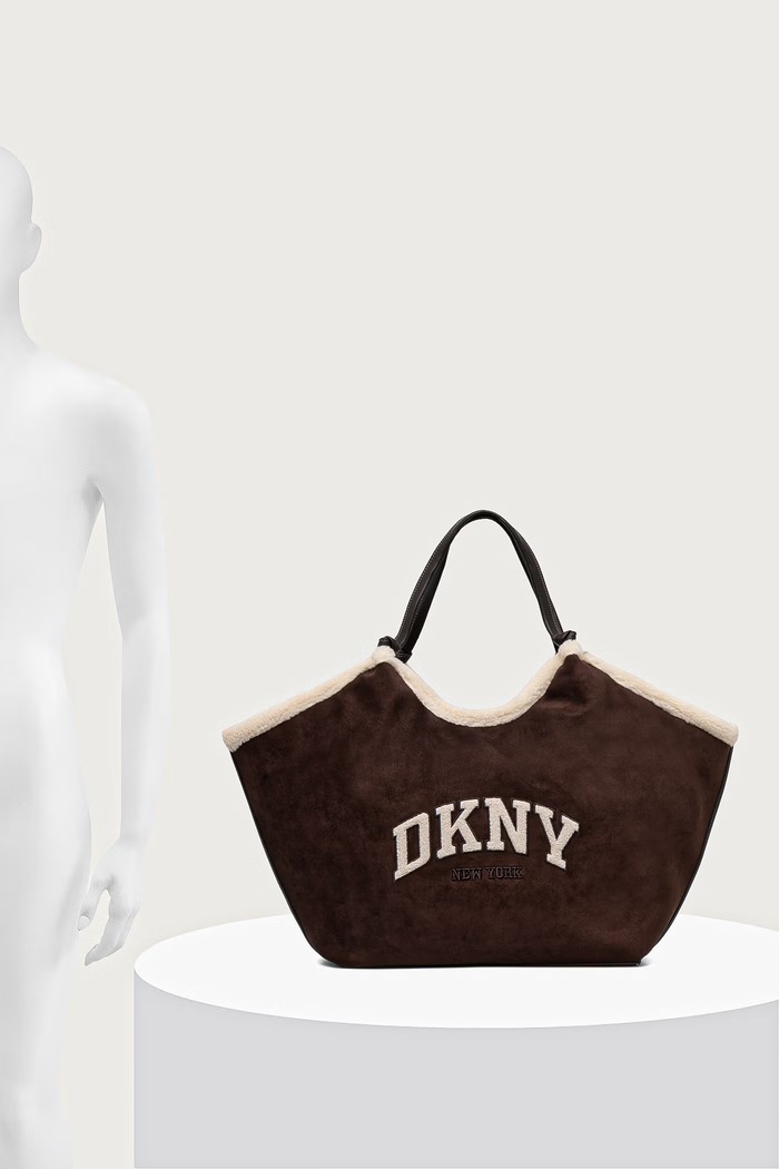 DKNY Torebka tote damska z imitacji zamszu R63ACE48