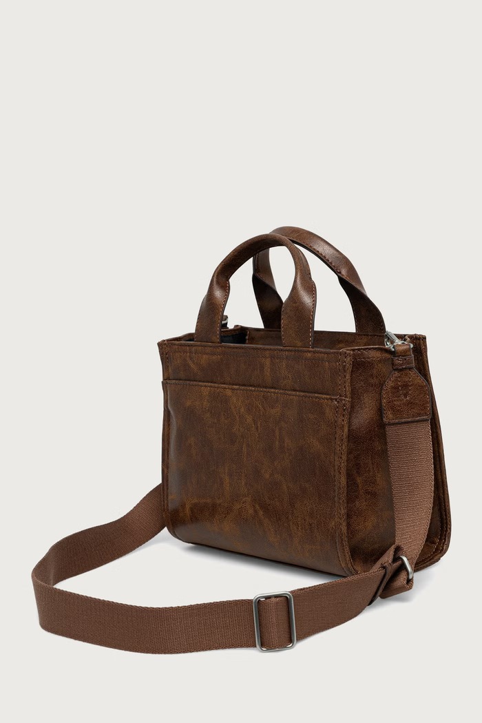 Akcesoria DKNY Torebka crossbody damska z imitacji skóry R62AZC80 brązowy
