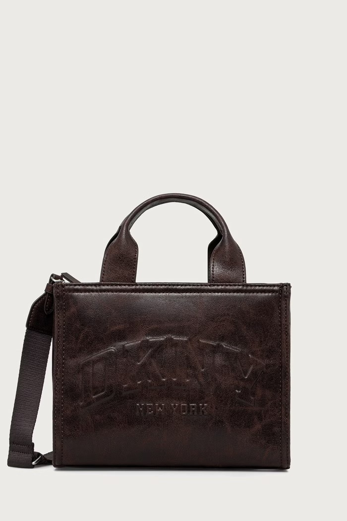 DKNY Torebka crossbody damska z imitacji skóry brązowy R62AZC80