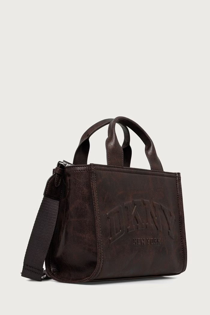 DKNY Torebka crossbody damska z imitacji skóry R62AZC80 brązowy AW26