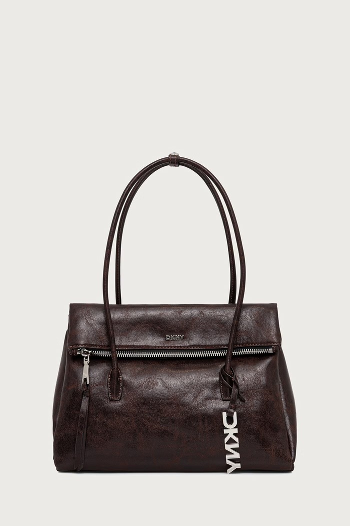 DKNY Torebka damska z imitacji skóry brązowy R63AZS52