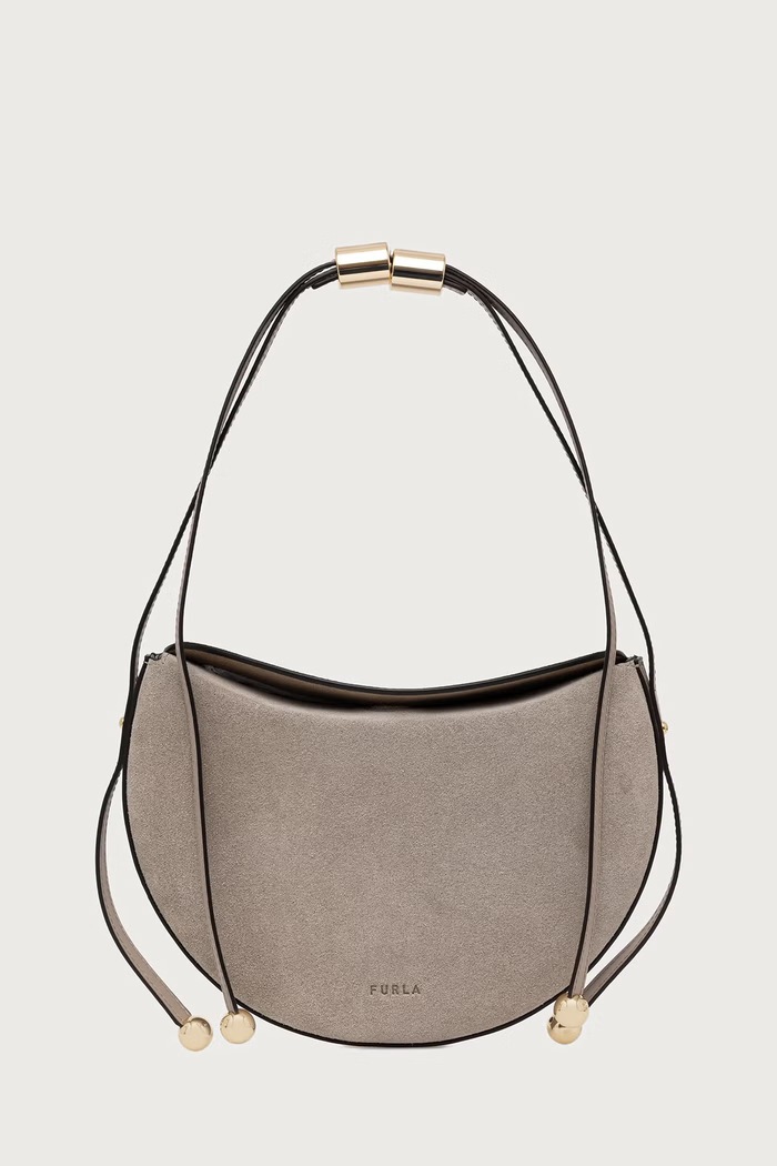 Furla Torebka crossbody damska skórzana Moonstone S szary WB02348.U10000.4495S