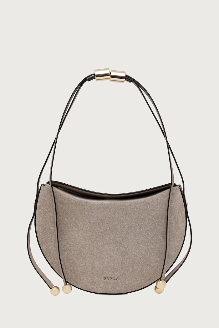 Furla Torebka crossbody damska skórzana Moonstone S szary WB02348.U10000.4495S