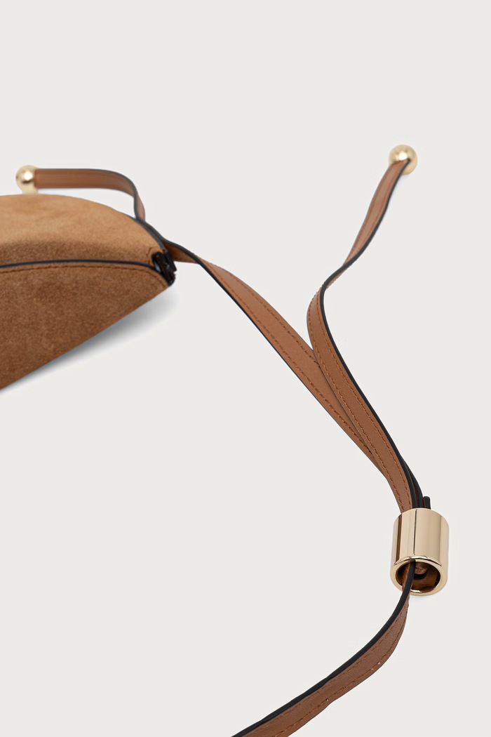 Torebka crossbody damska zamszowa Moonstone S Furla WB02348.U10000.4493S brązowy