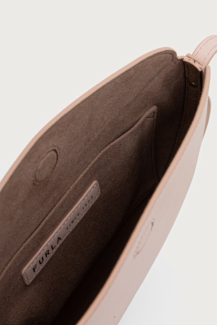 Crossbody kabelka dámská kožená Moonstone S Furla růžová WB02348.BX3104.4355S