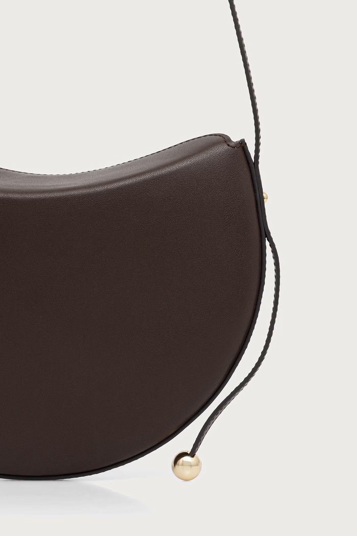 Doplňky Furla Crossbody kabelka dámská kožená Moonstone S WB02348.BX3104.2460S hnědá
