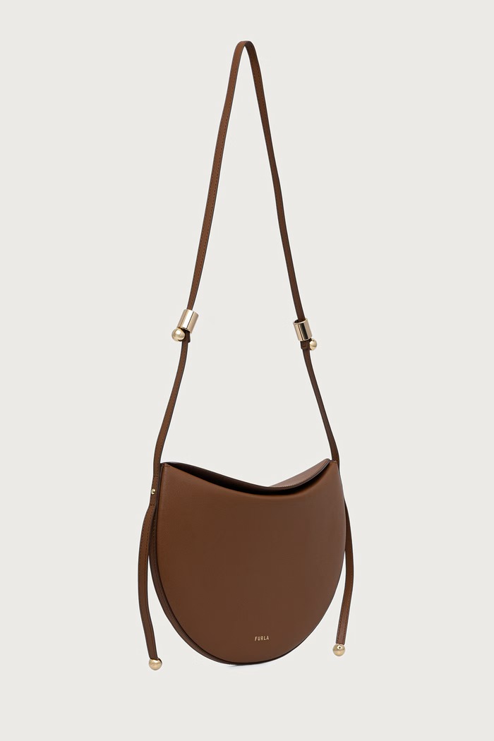 Furla Torebka crossbody damska skórzana Moonstone M brązowy WB01868.BX3104.03B00