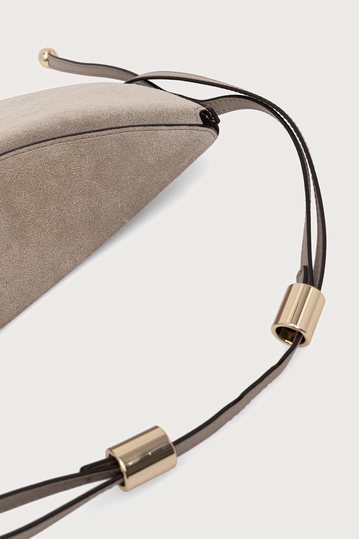 Torebka crossbody damska zamszowa Moonstone M Furla WB01868.U10000.4495S szary