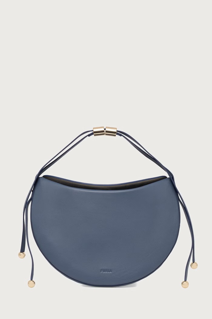 Furla Torebka crossbody damska skórzana Moonstone M niebieski WB01868.BX2269.1685S