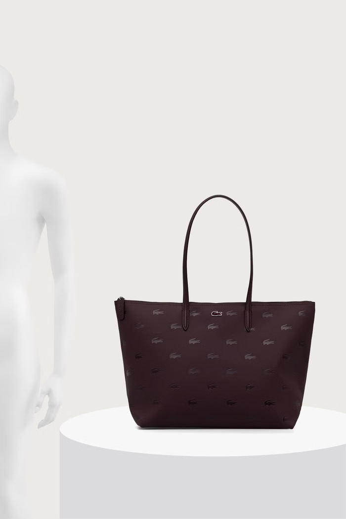 Torebka shopper damska Lacoste bordowy NF5505HN